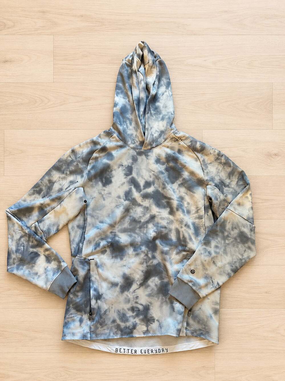 Lululemon City Sweat Pullover Hoodie in blue Tie-Dye Men’s oversized medium